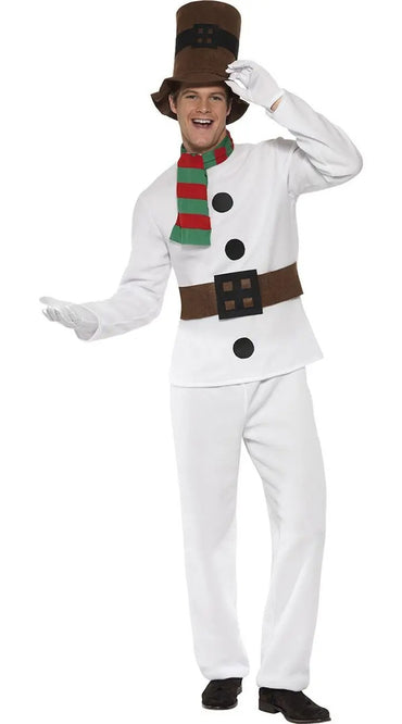 Costume de bonhomme de neige pour hommes et femmes