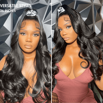 Eternasilk Wig | Super naturel Hirline Silky Straitement sans gllue 13X4 Lace de dentelle frontale CHEIL HUMAIN Lage précoce