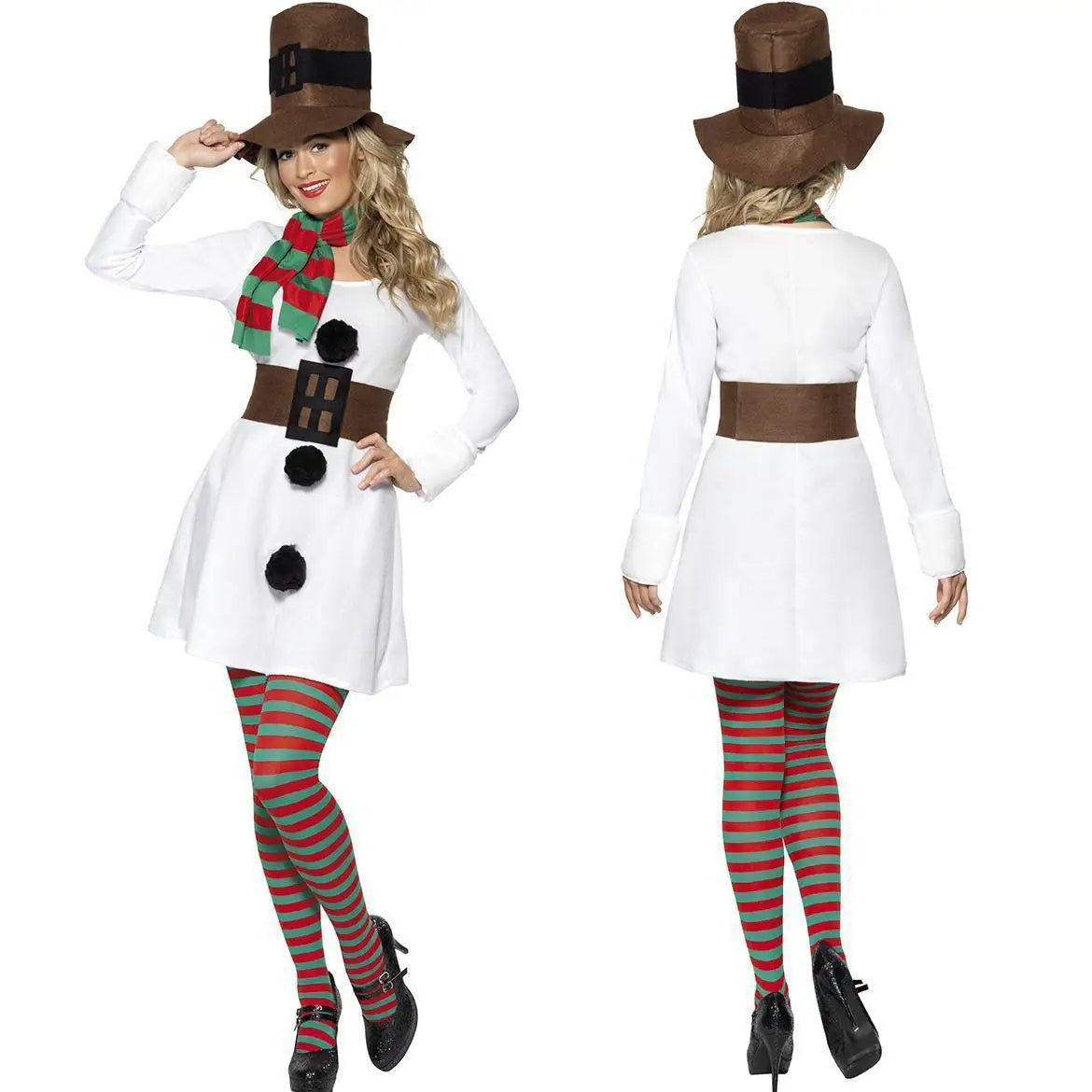 Costume de bonhomme de neige pour hommes et femmes