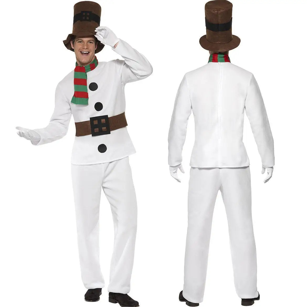 Costume de bonhomme de neige pour hommes et femmes