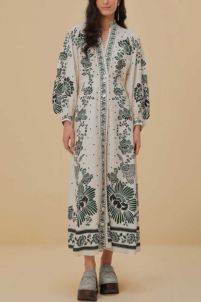 Botanisches Maxikleid- 🌿 Umarme die Natur mit Stil