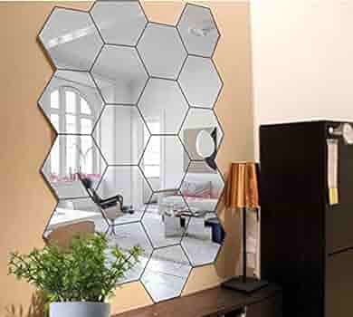 Autocollant mural miroir 12pcs