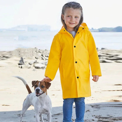 Manteau de pluie pour enfants imperméable avec capuche