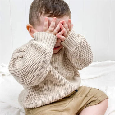 Pull pour enfants en tricot vague