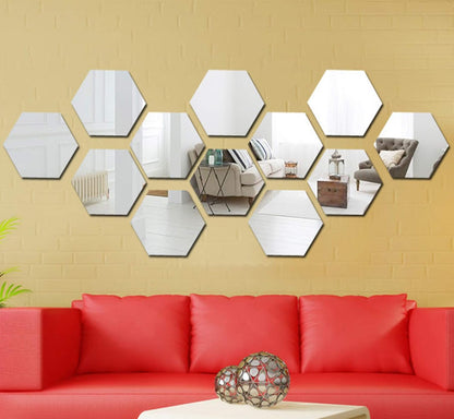 Autocollant mural miroir 12pcs