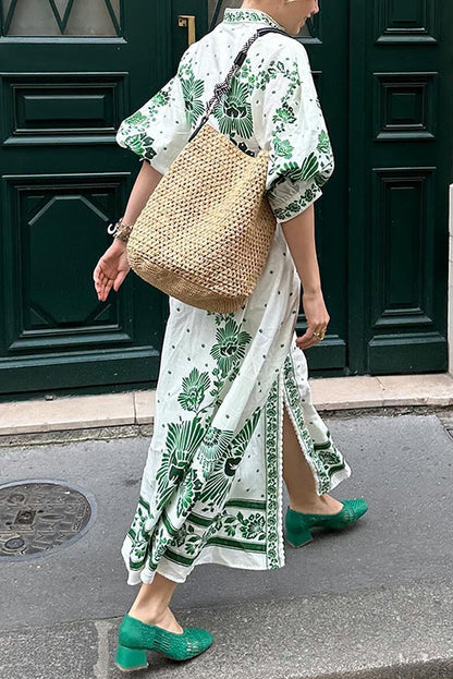 Botanisches Maxikleid- 🌿 Umarme die Natur mit Stil