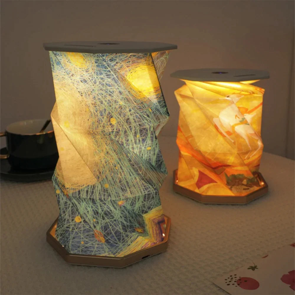 Lampe d'art pliable