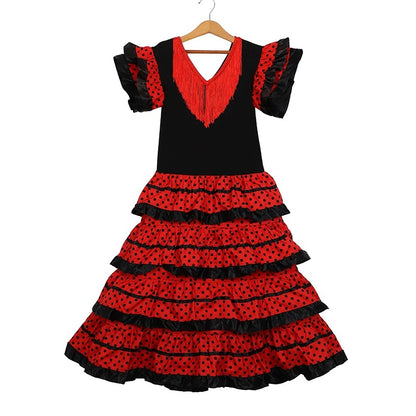 Robe de danse espagnole traditionnelle pour les filles