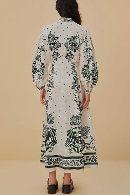 Botanisches Maxikleid- 🌿 Umarme die Natur mit Stil