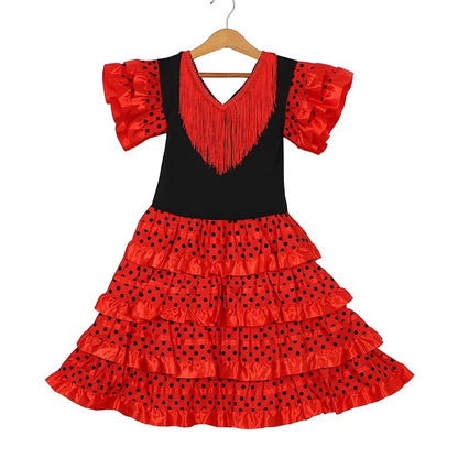 Robe de danse espagnole traditionnelle pour les filles