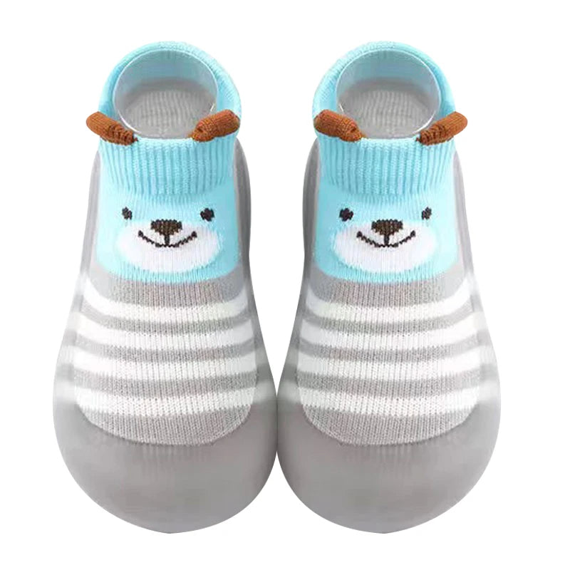 Chaussettes pour bébé sans glissement avec motifs animaux