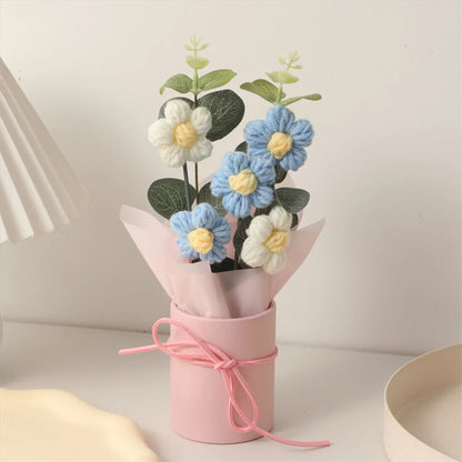 Bouquet de godet bouffant en tricot