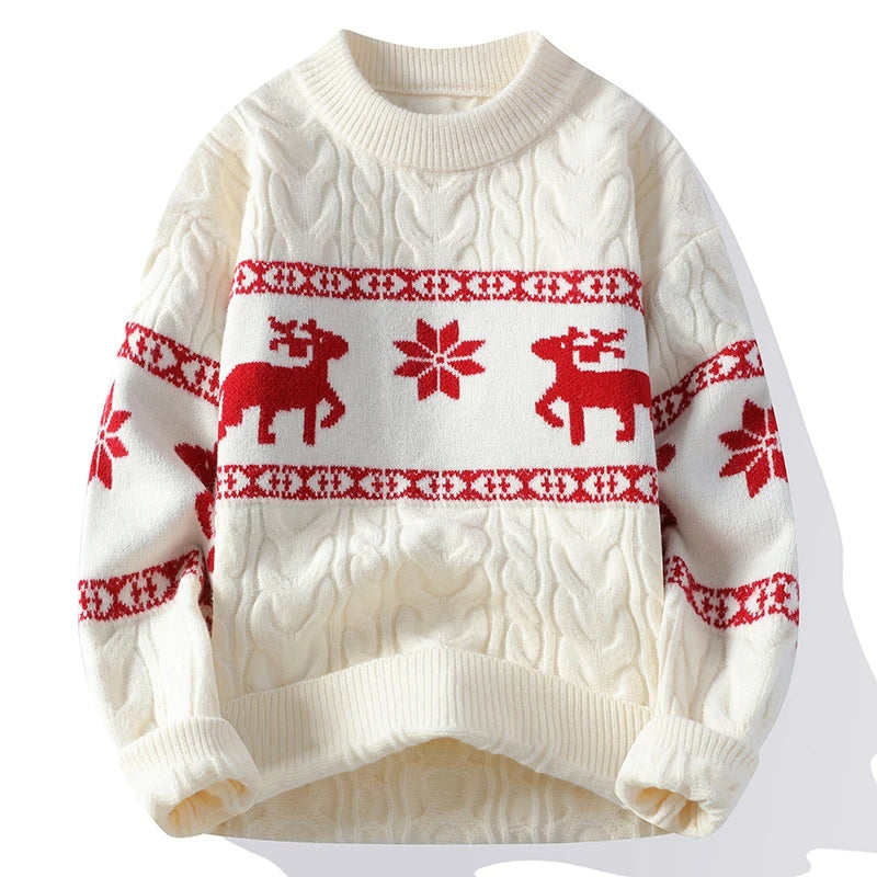 Pull de Noël avec un motif de cerf