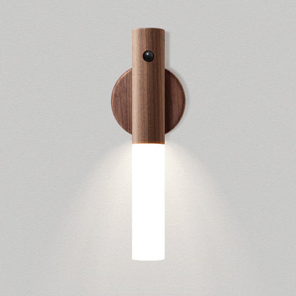 Lumière murale en bois magnétique et rechargeable