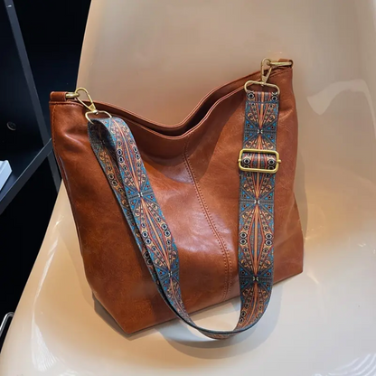 Sac à bandoulière en cuir en faux