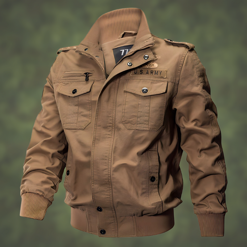 Veste de bombardier militaire pour hommes