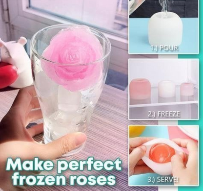 Silicon Ice Cube Shape Rose