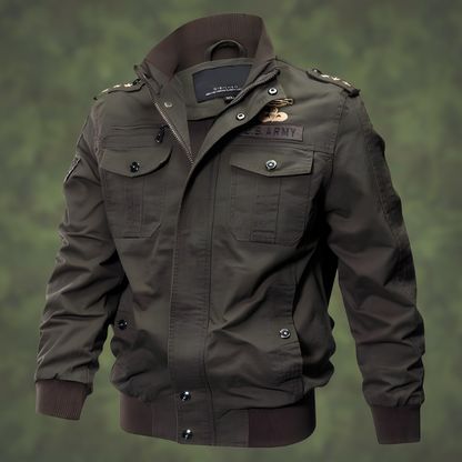 Veste de bombardier militaire pour hommes