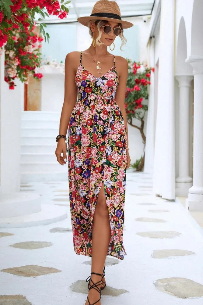 Robe d'été avec pression florale