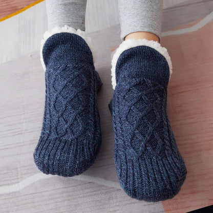 Chaussettes en coton tricotées